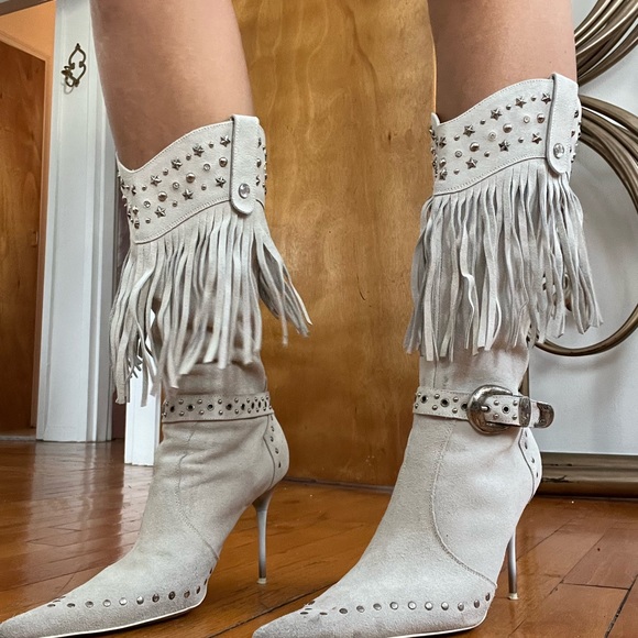 vintage high heel stiletto y2k cowboy boot✨ - Picture 4 of 6